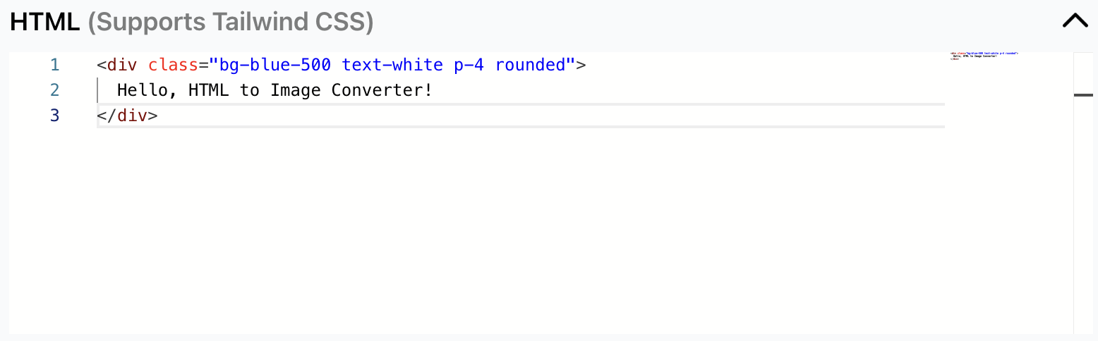 HTML editor screenshot